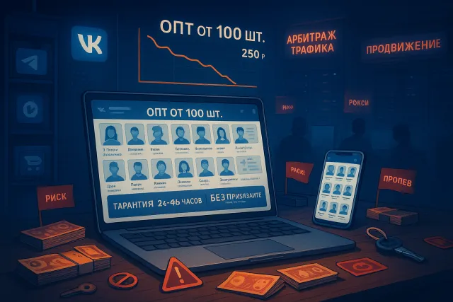 Как купить аккаунты ВК оптом дешево с доставкой и без привязки телефона